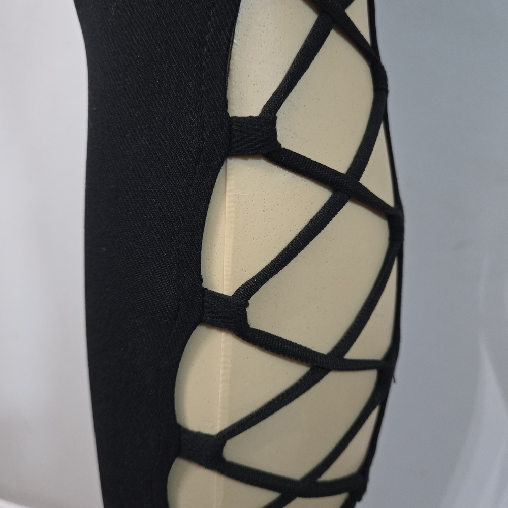 Fashion Nova Black Crisscross Leggings - Picture 11 of 17